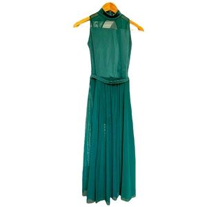 Weissman Dance Costume Size Small Adult Hunter Green in Color